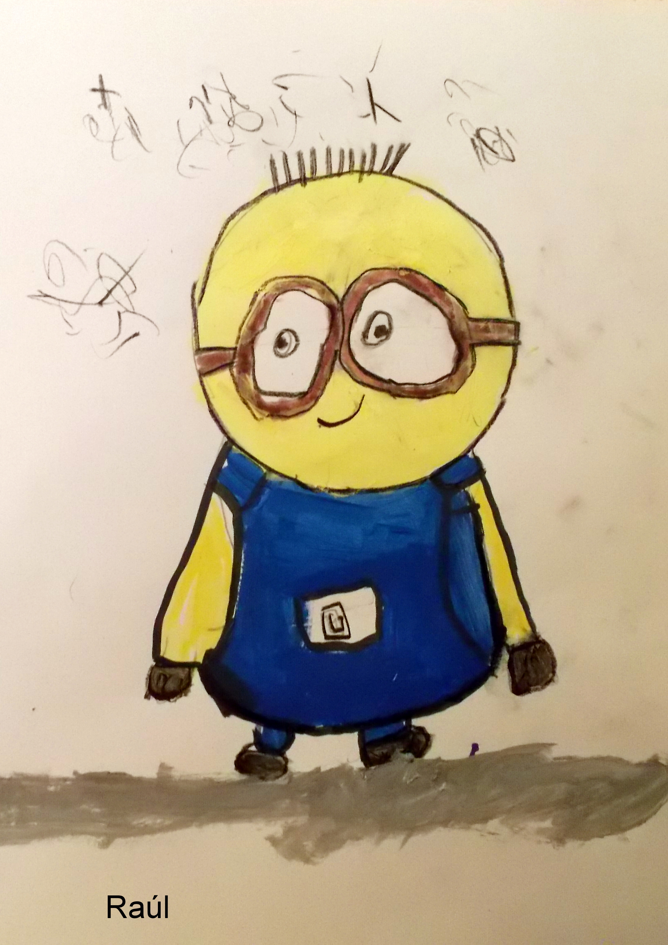 desenho minions pintado