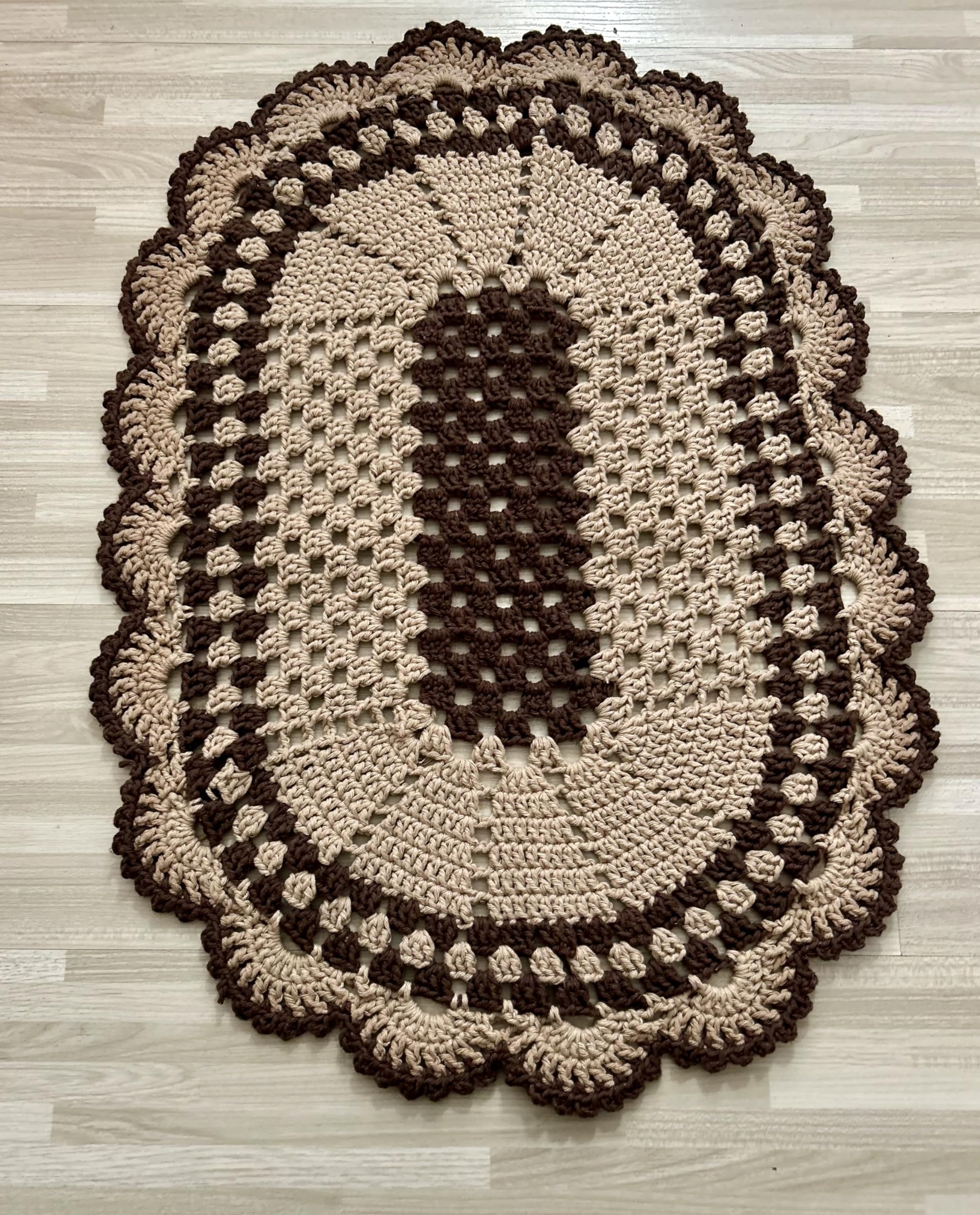 modelos de tapetes de crochê com gráficos