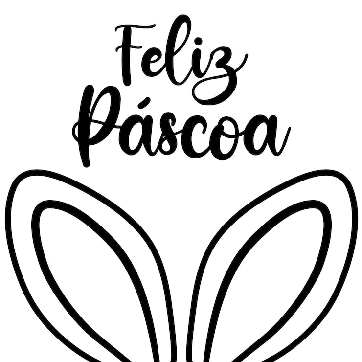 desenhos de páscoa para colorir com frases