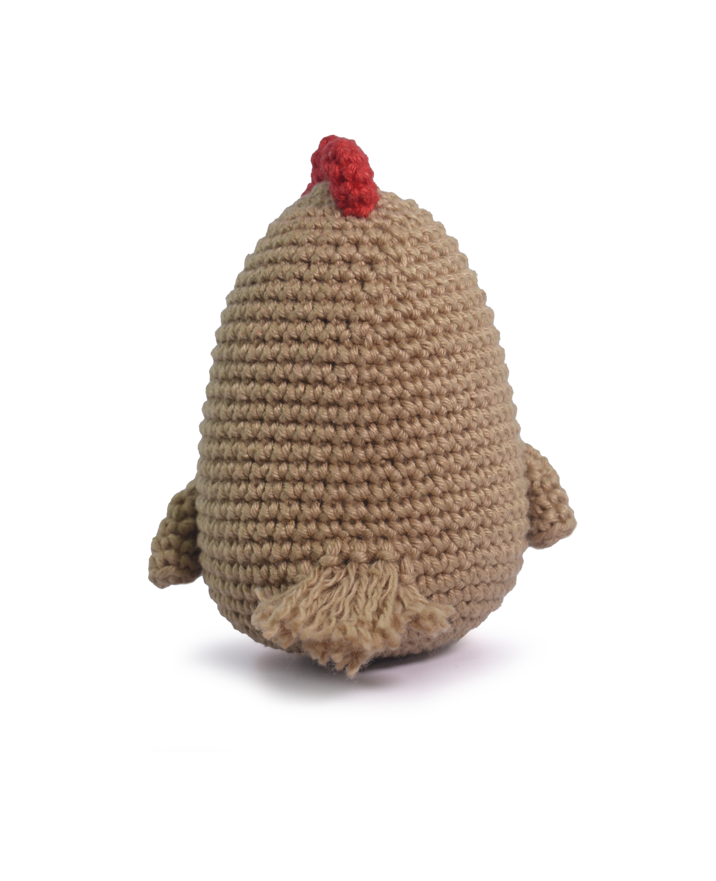 galinha amigurumi decorativa