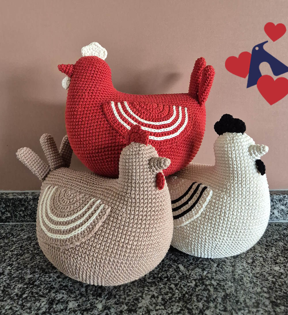 amigurumi galinha fácil