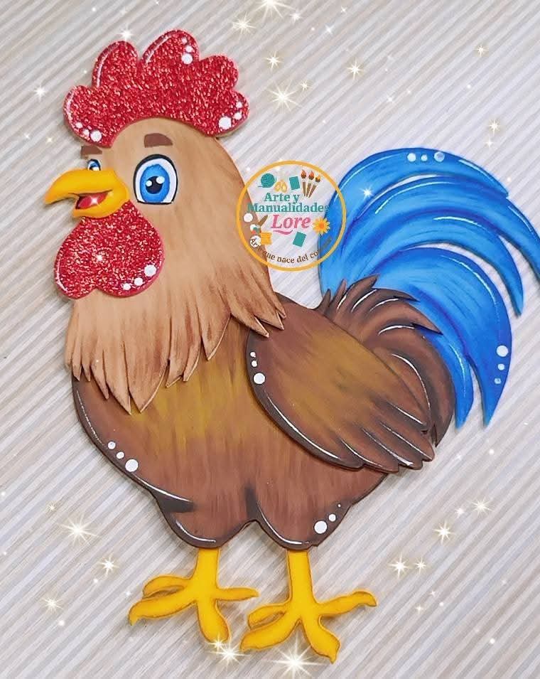 amigurumi galo rústico