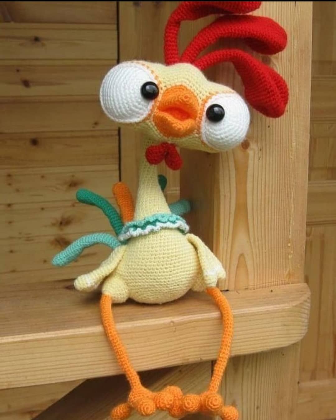 galo amigurumi passo a passo