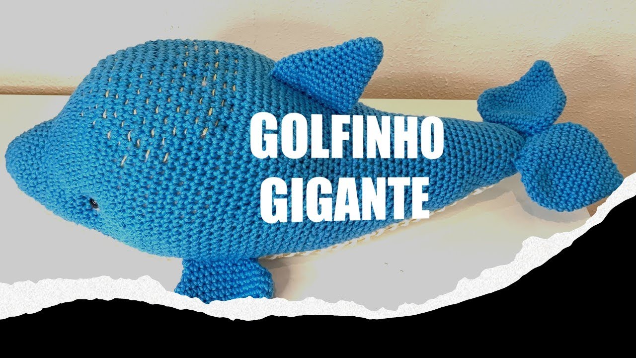 receita de golfinho amigurumi