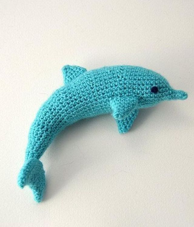 receita de golfinho amigurumi