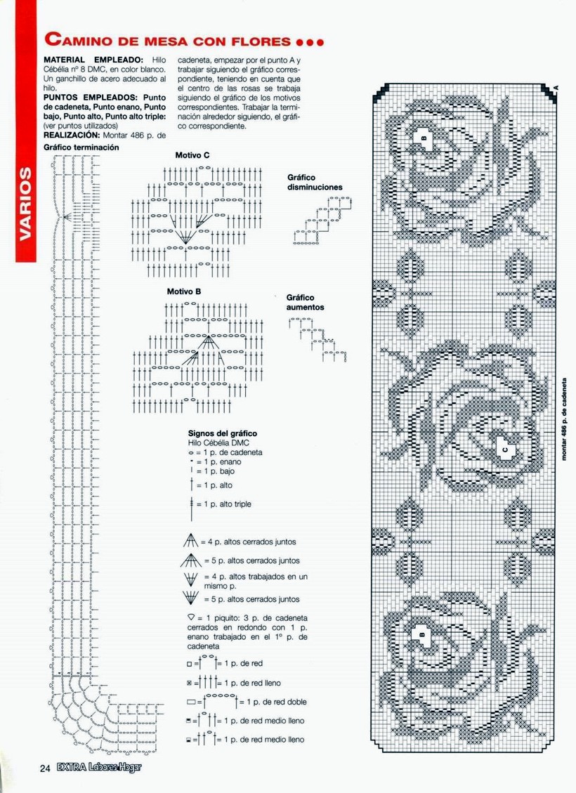 padrões crochê filé para download