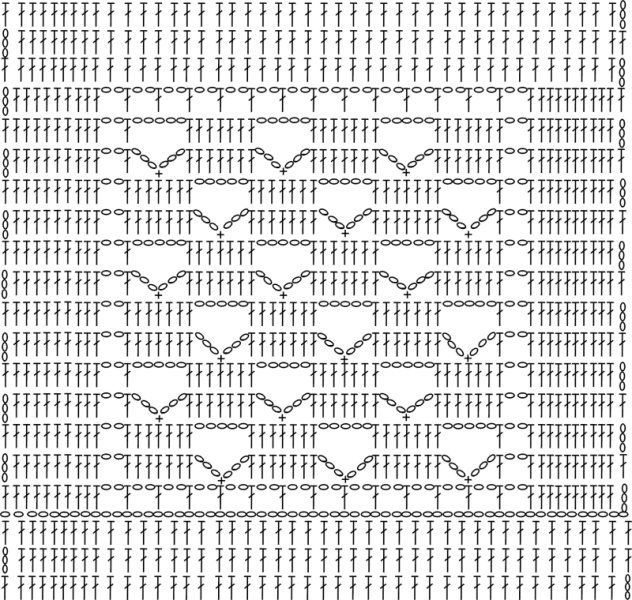 gráfico tapete crochê quadrado grande