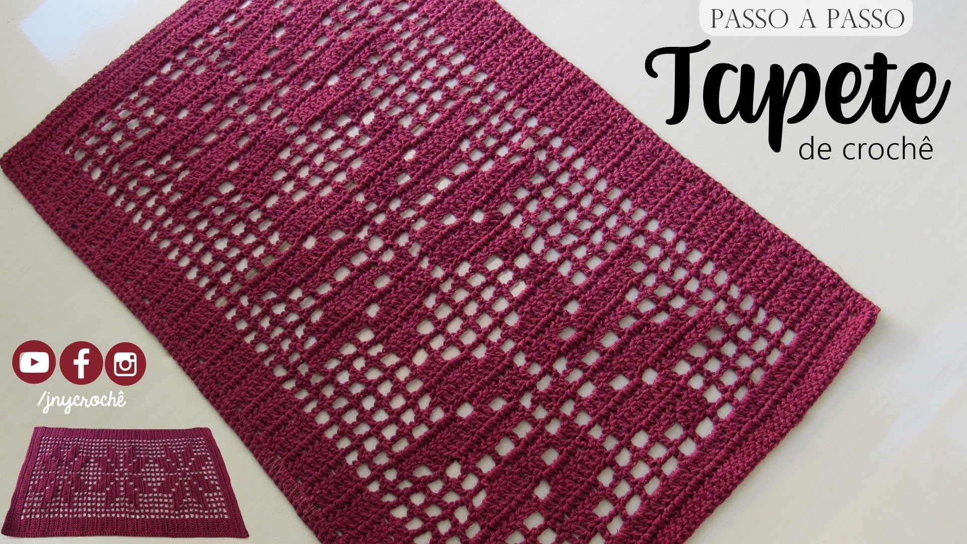 gráfico tapete de barbante