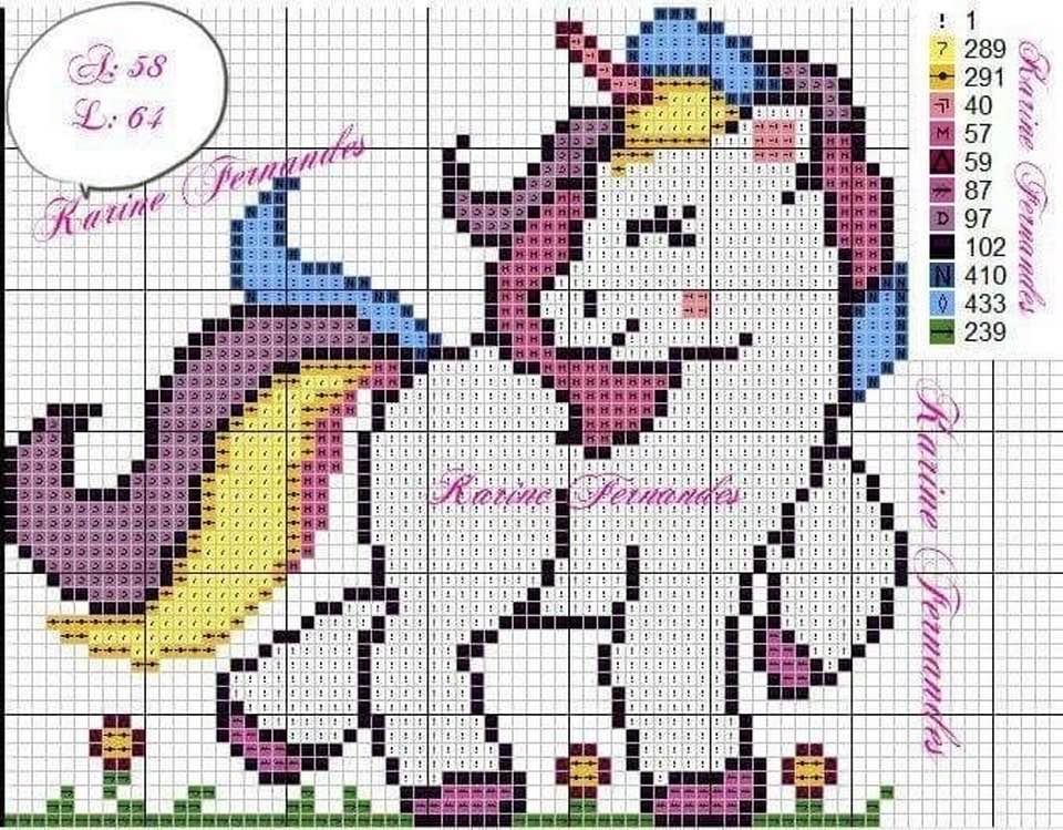 gráfico ponto cruz toalha banho