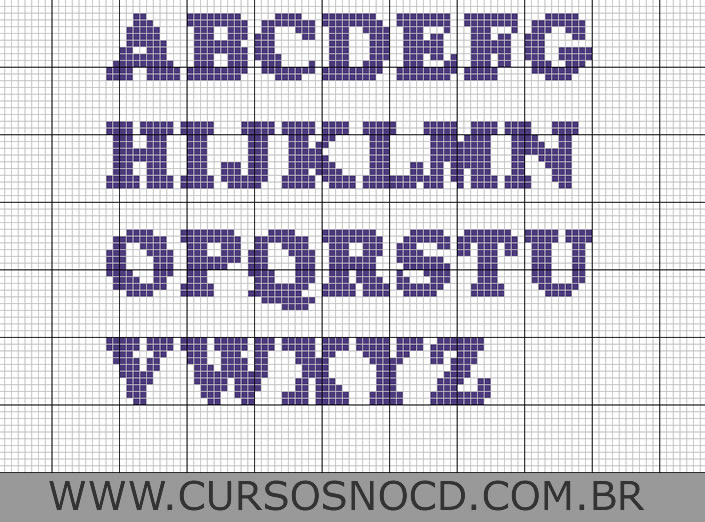 como fazer grafico de ponto cruz