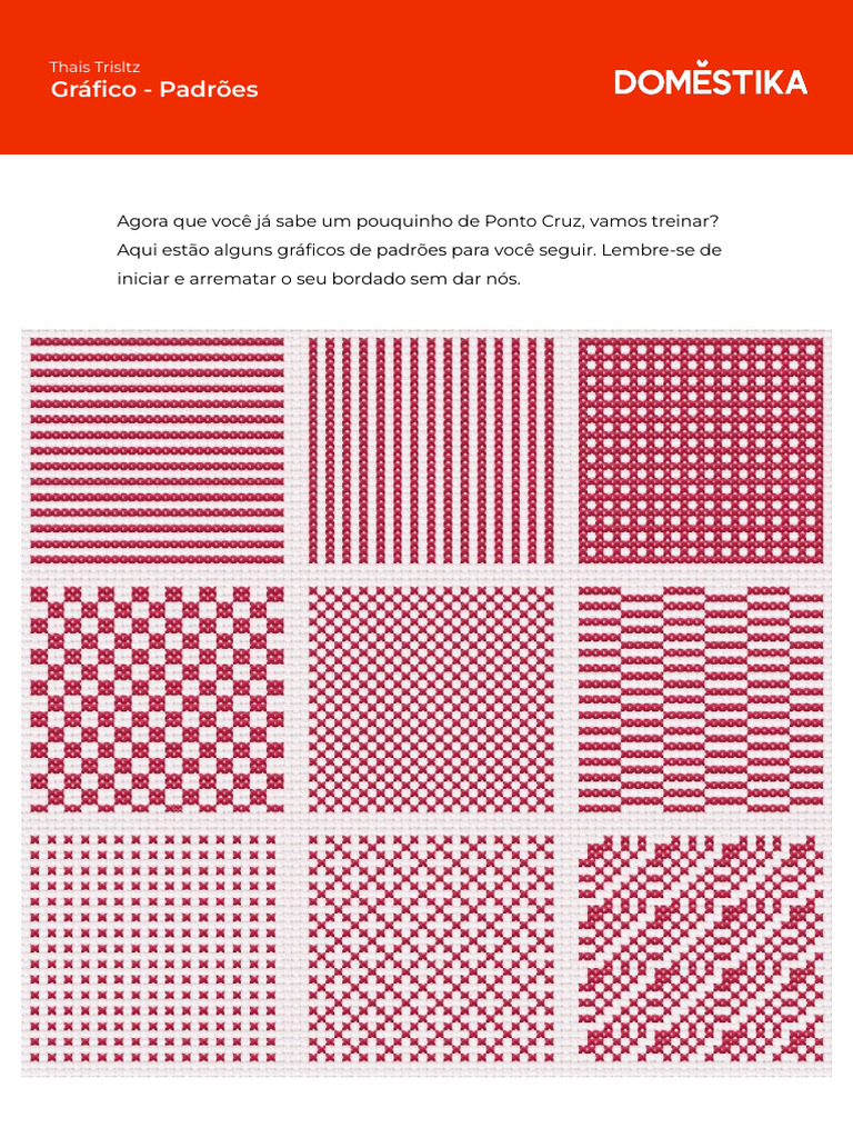 ponto cruz para iniciantes pdf