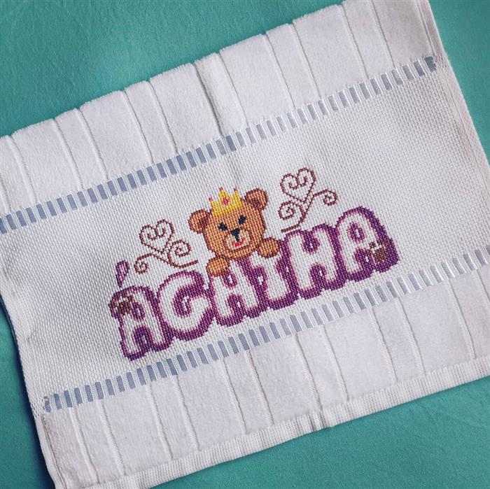 monogramas ponto cruz bebê