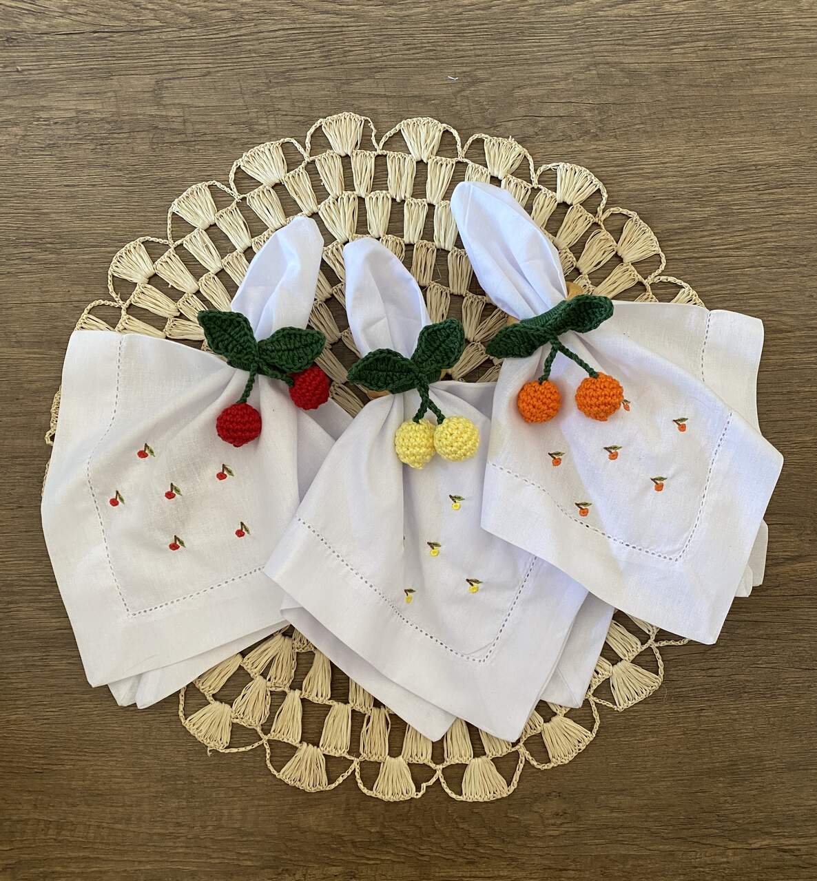 mesa posta crochê