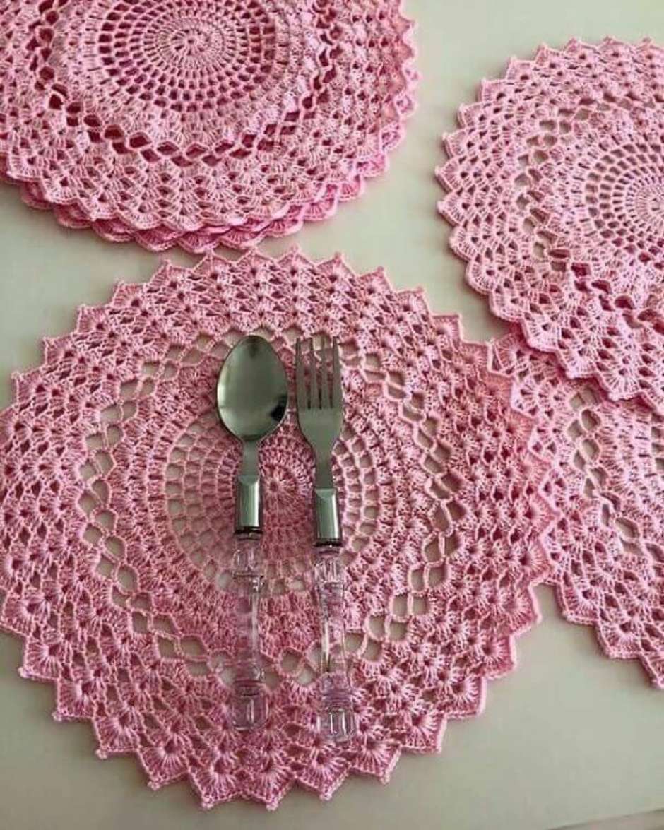 receita guardanapo crochê
