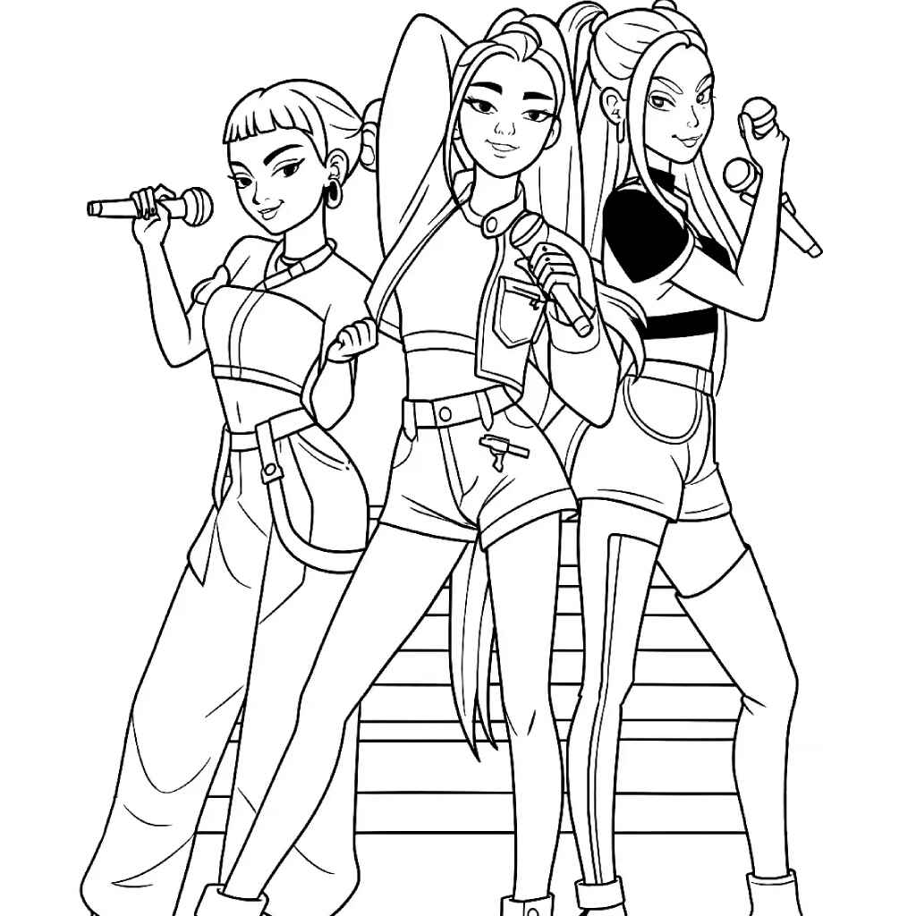 kpop coloring book