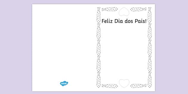 Cartão Dia dos Pais fácil e rápido