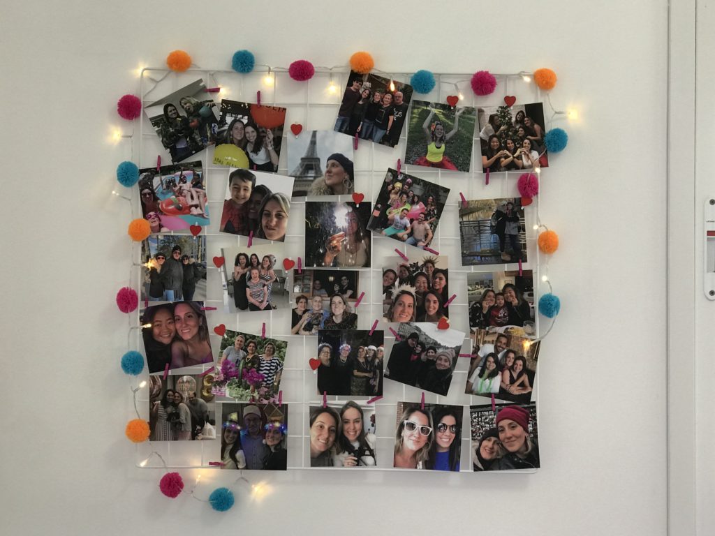 como fazer mural de fotos