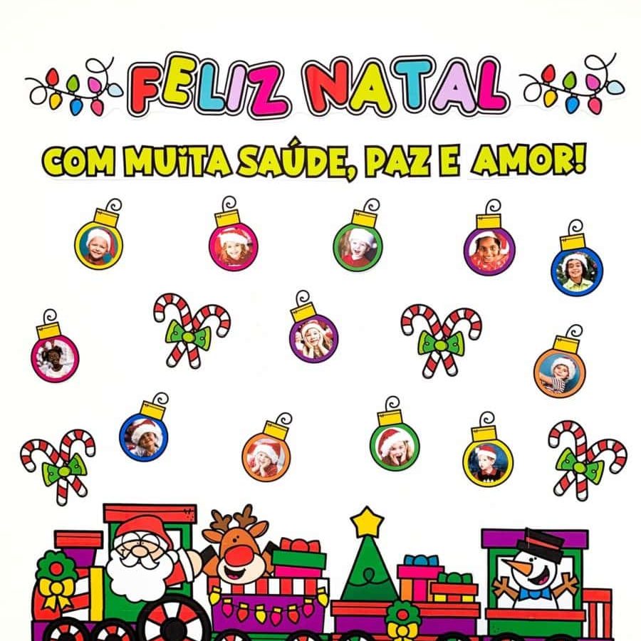 painel de natal em lona