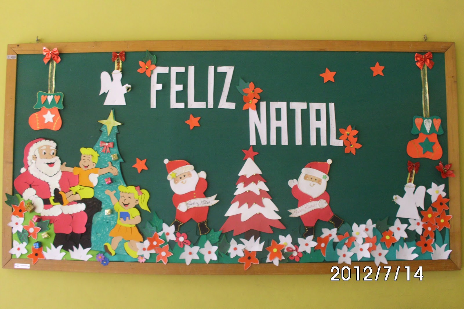 painel de natal em EVA