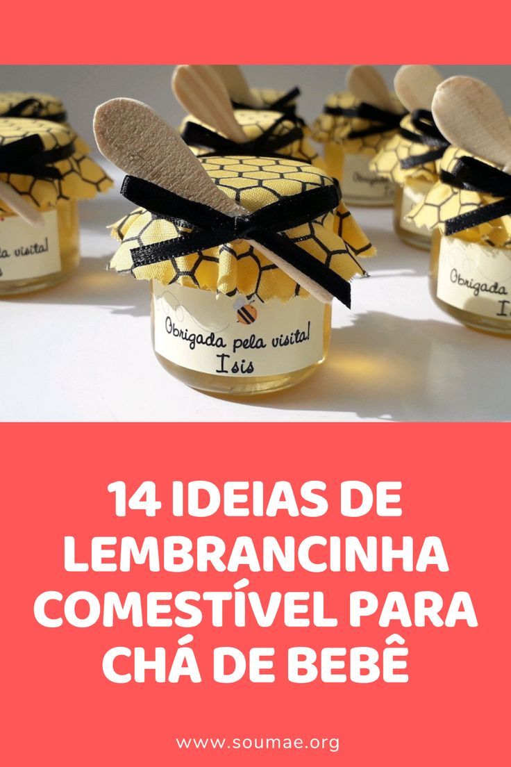 lembrancinhas chá de bebê comestíveis