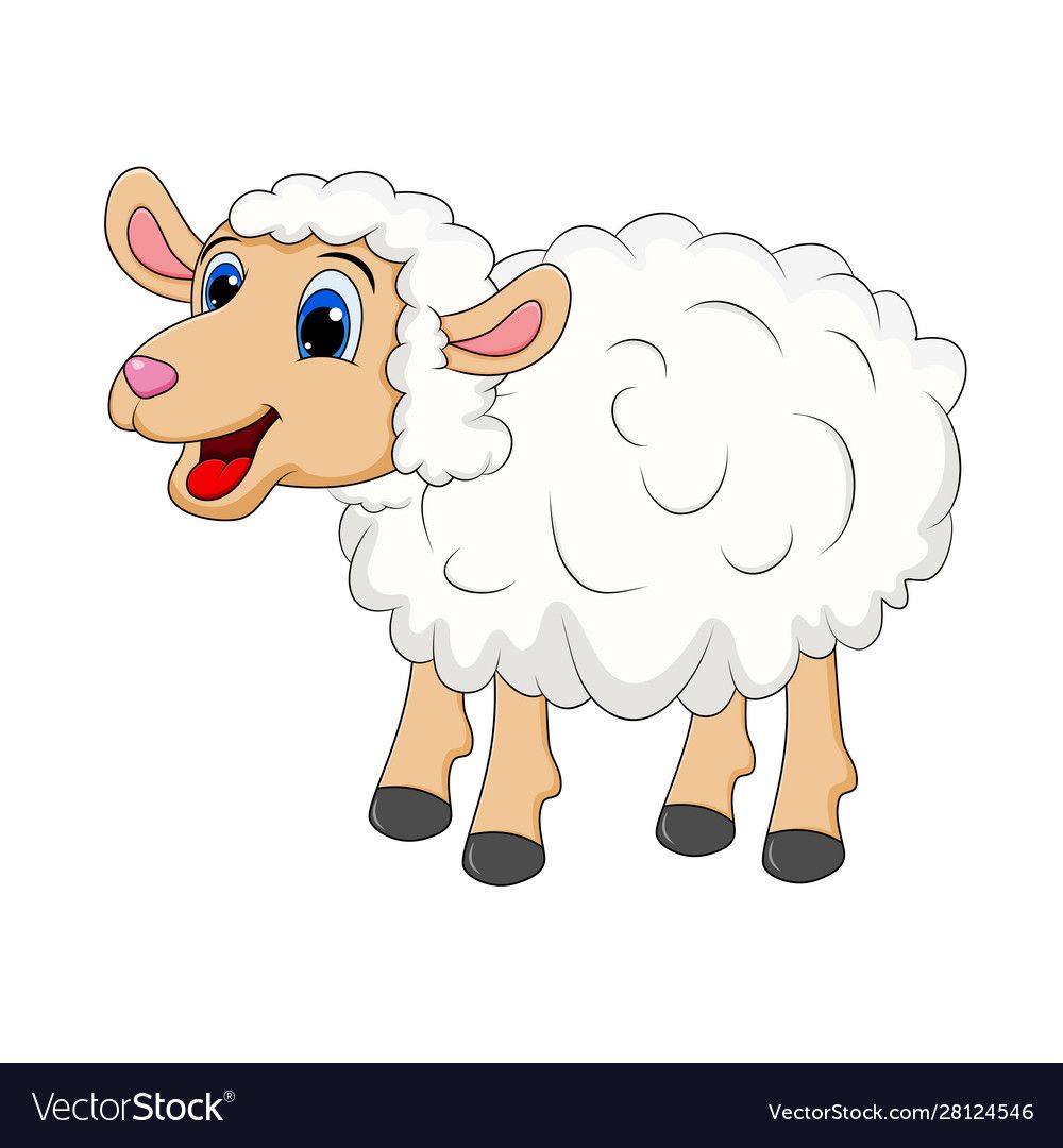 desenho de ovelha fofa para imprimir