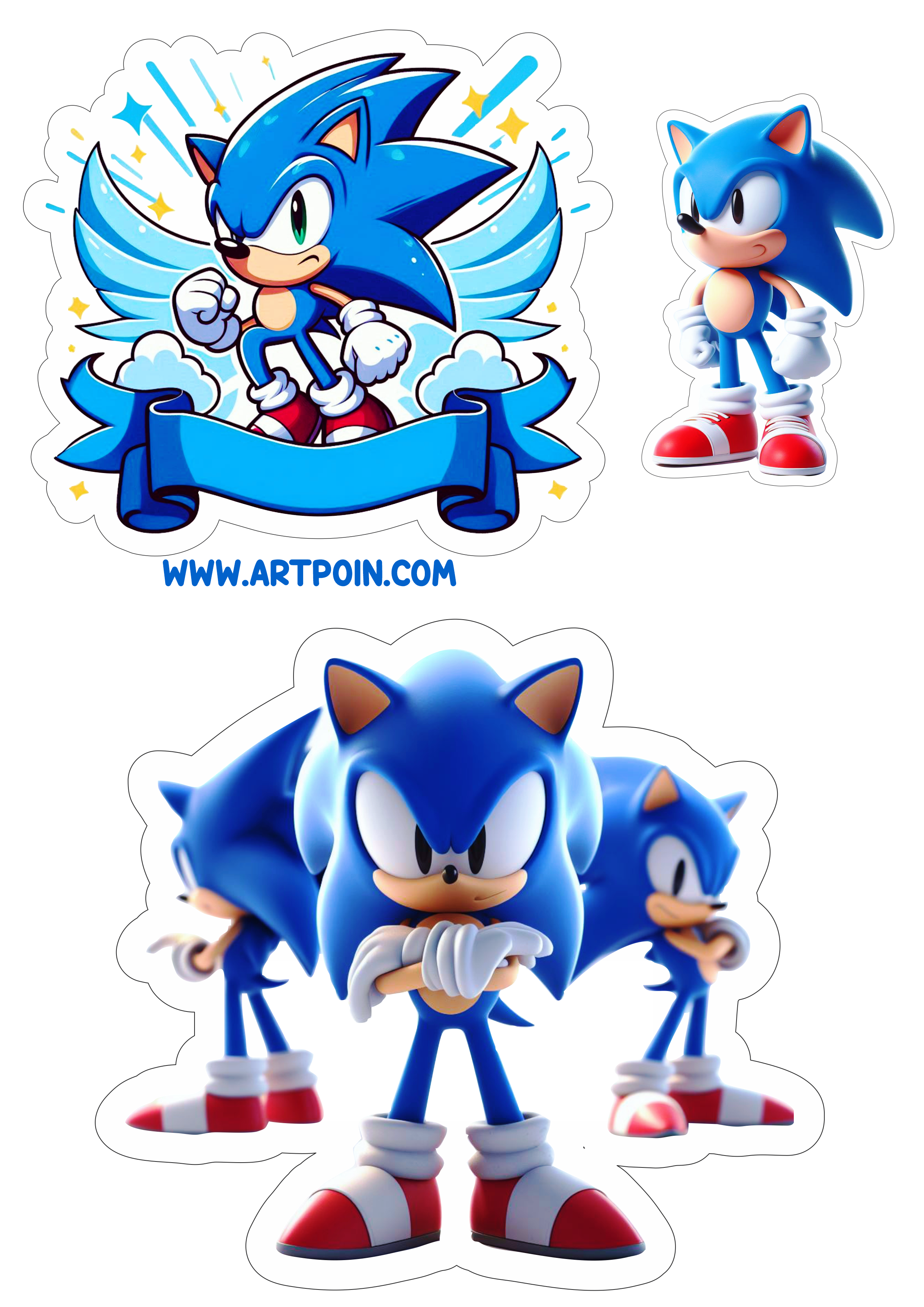 sonic para imprimir vetor