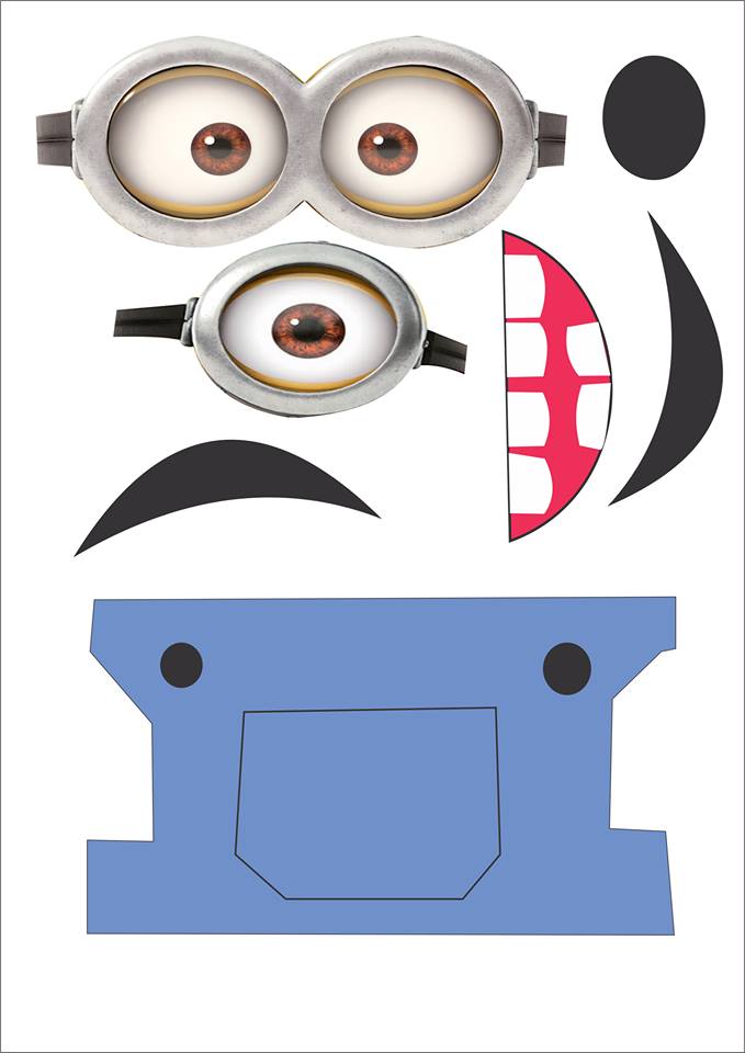 topo de bolo minions para imprimir