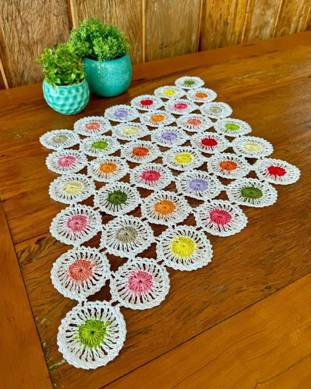 Peças de vestuário em crochê
