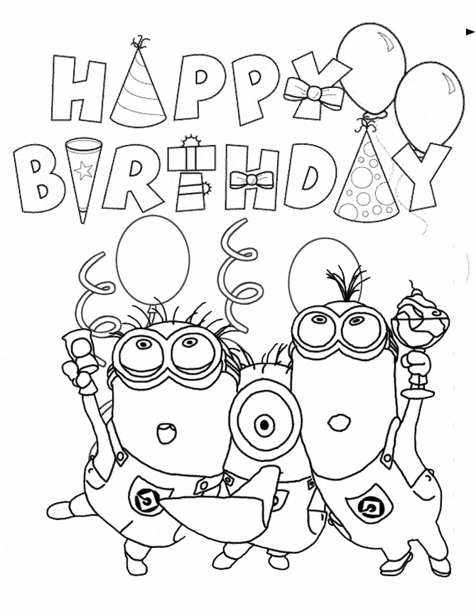 desenhos minions para colorir