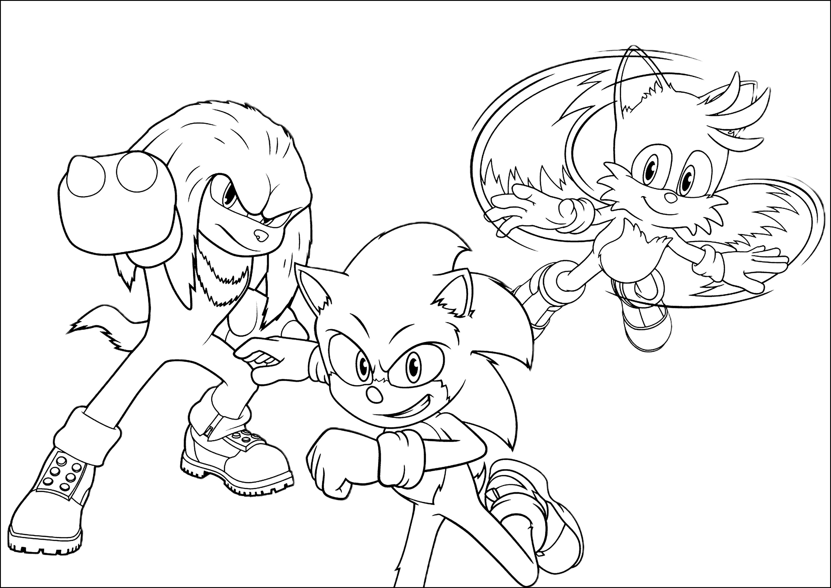 como colorir o Sonic