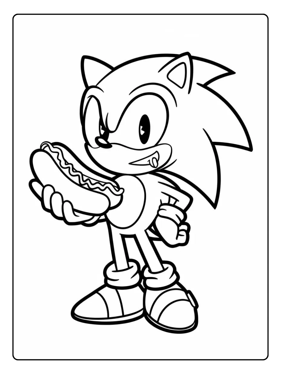 personagem Sonic para desenhar