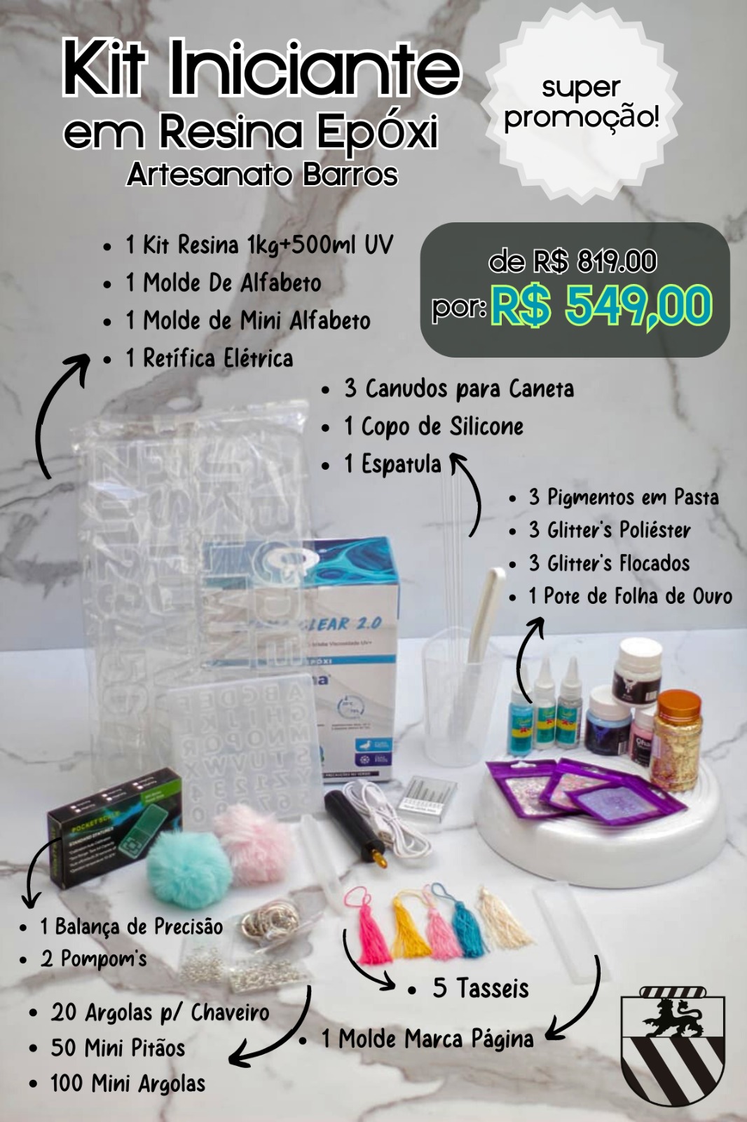 kit de pintura artesanal infantil