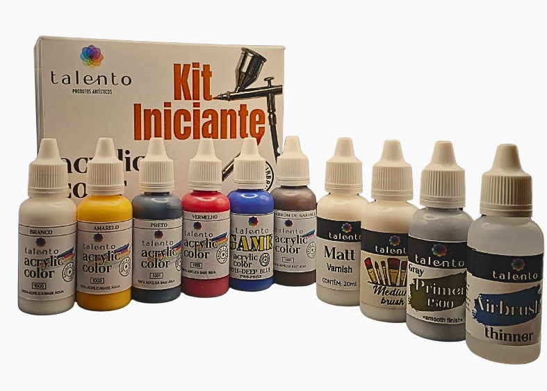 kit de pintura em tecido