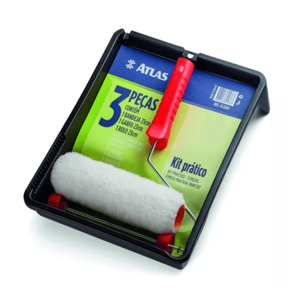 kit de pintura em papelão