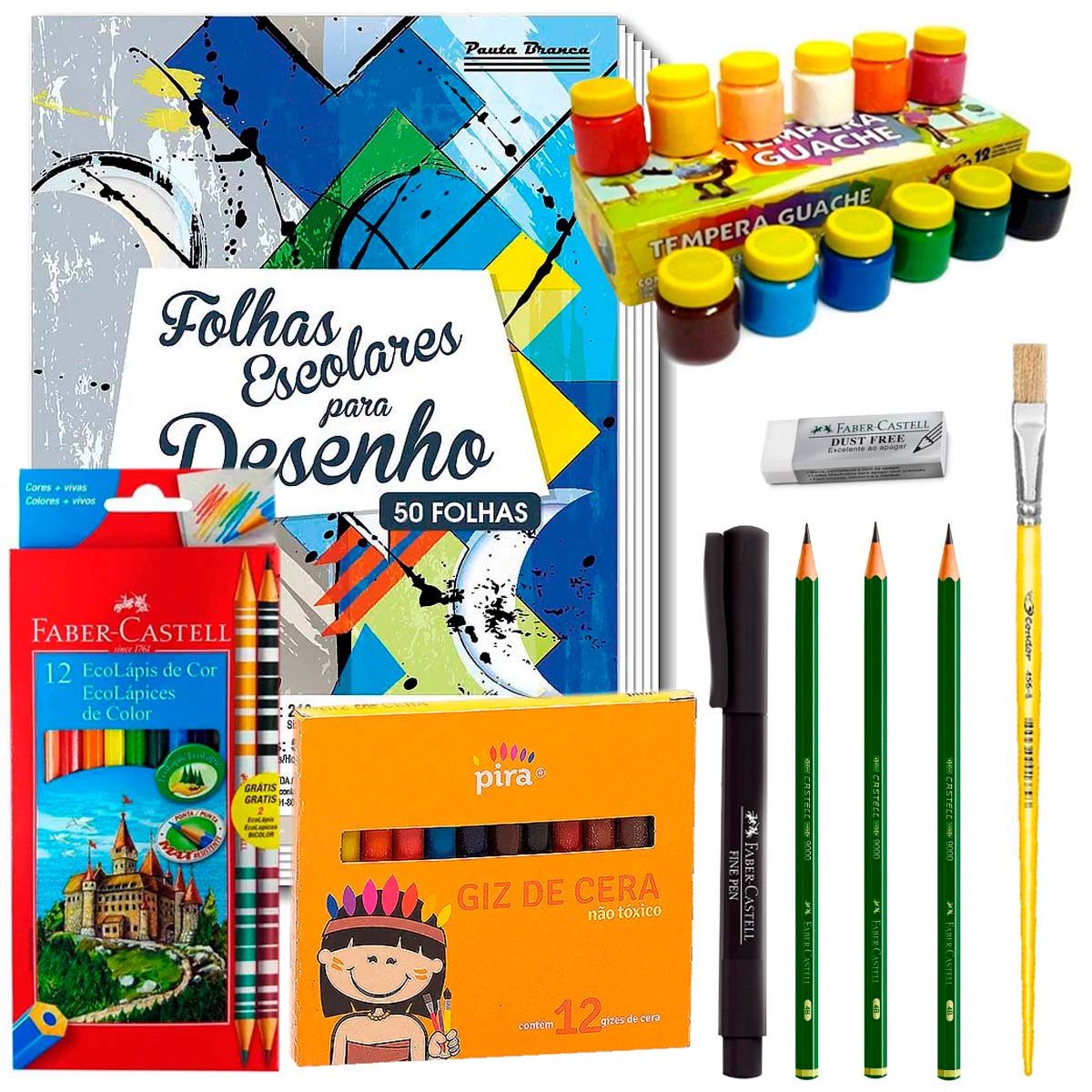 kit de pintura em tecido
