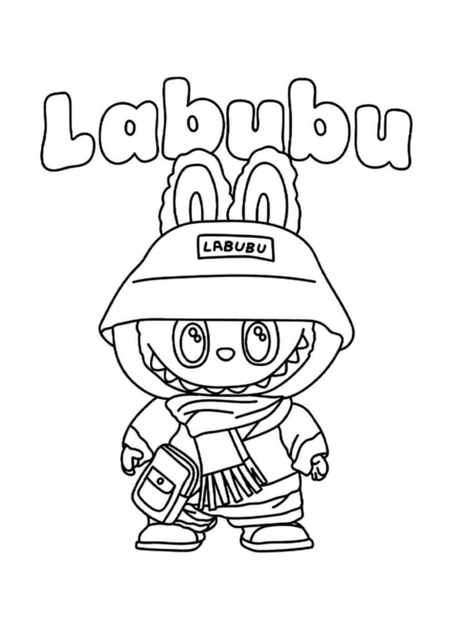 labubu para colorir adultos