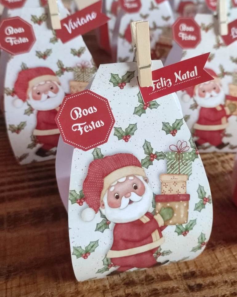 lembrancinha de natal com material reciclado infantil