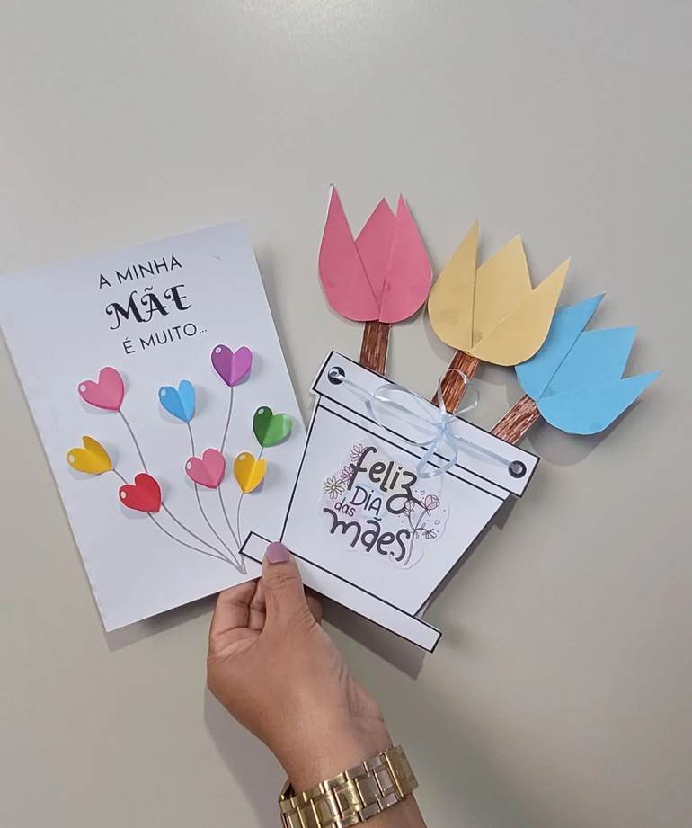 presente dia das mães feito por criança