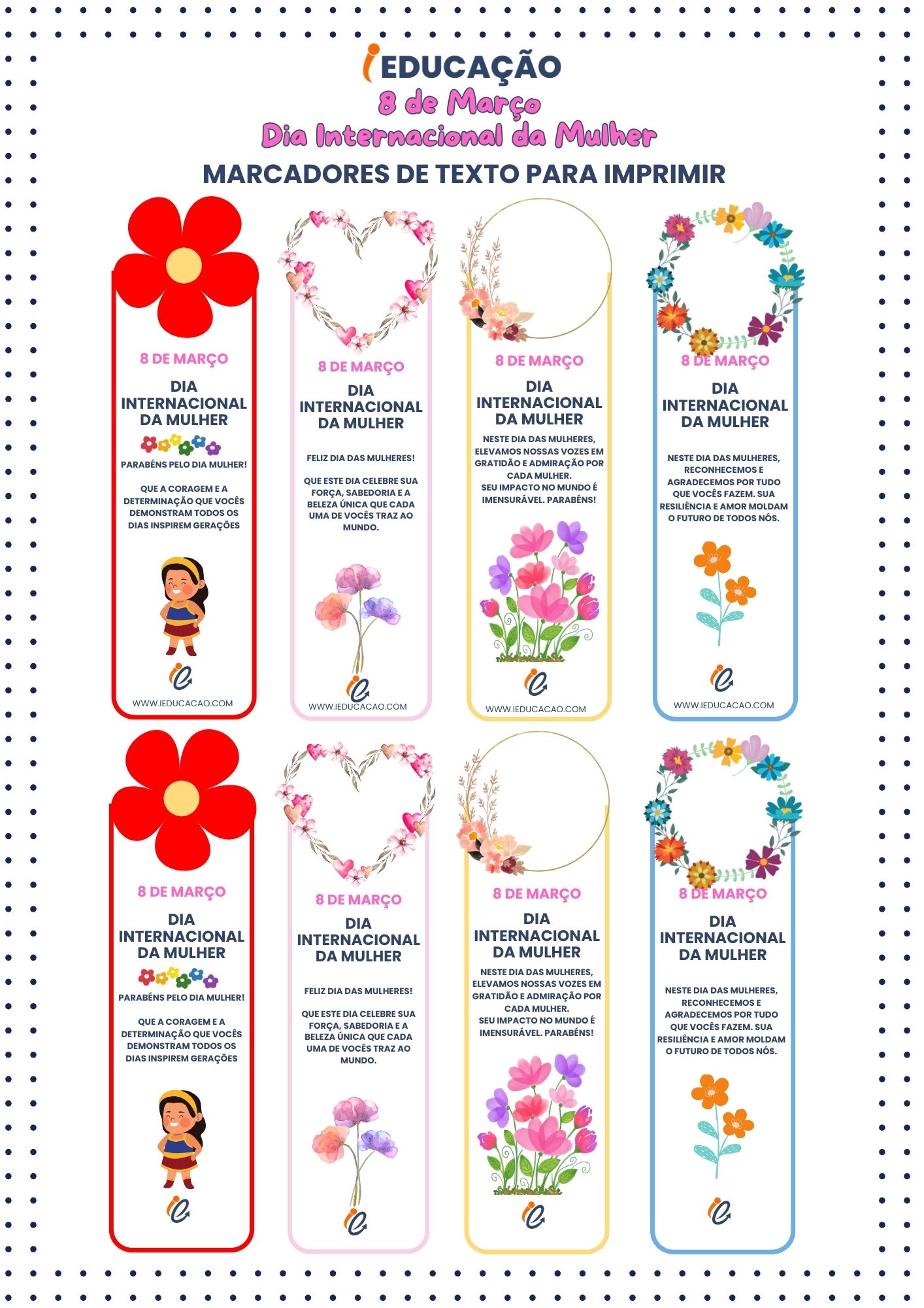mimos femininos criativos para imprimir