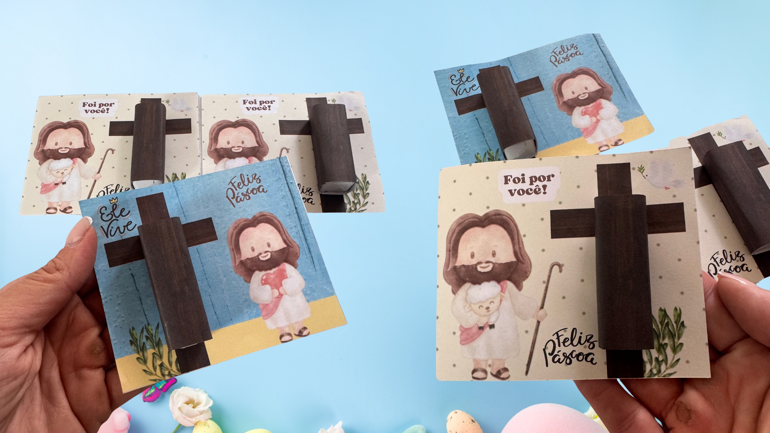 como fazer coelhinho de páscoa de papel