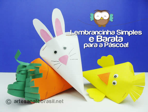 lembrancinha de páscoa com reciclagem