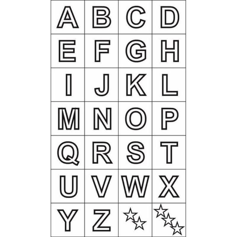 moldes de letras maiúsculas para imprimir