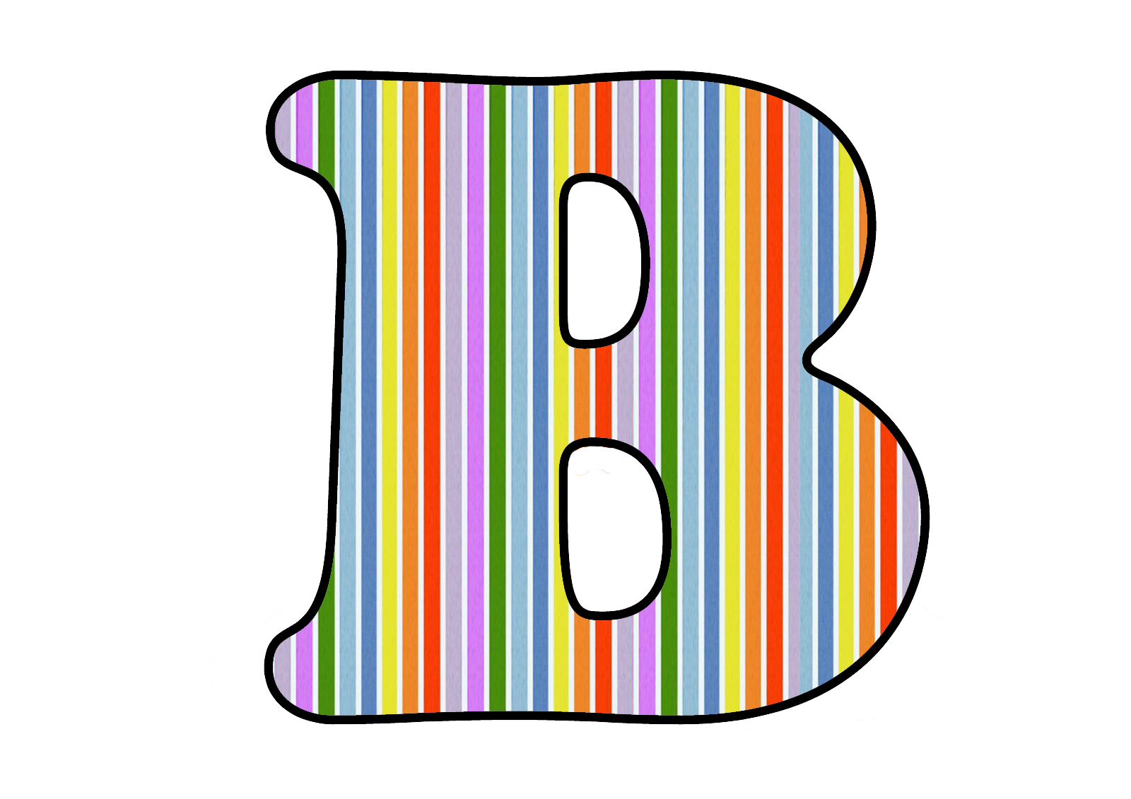 letras para colorir e recortar