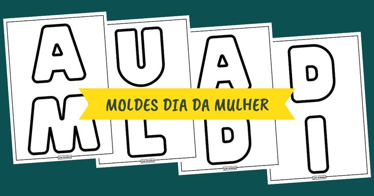 moldes de letras para artesanato