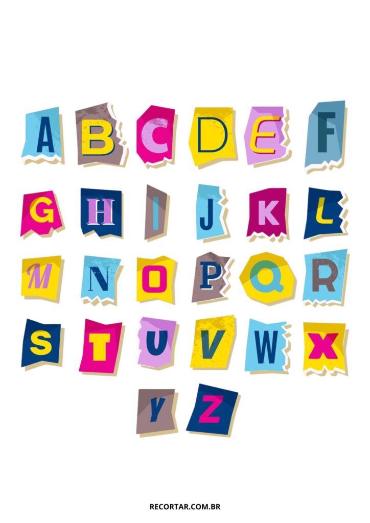 moldes de letras para artesanato
