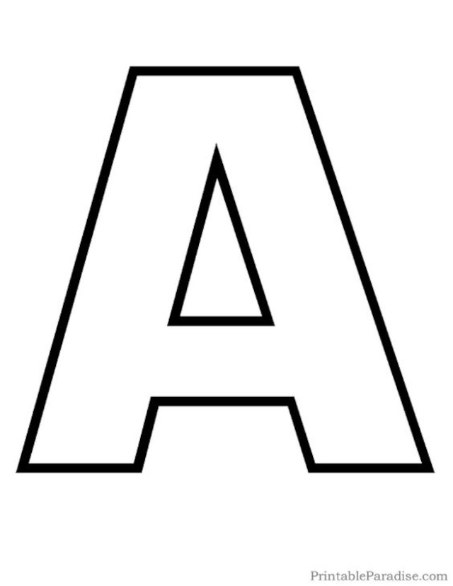 moldes de letras coloridas grandes