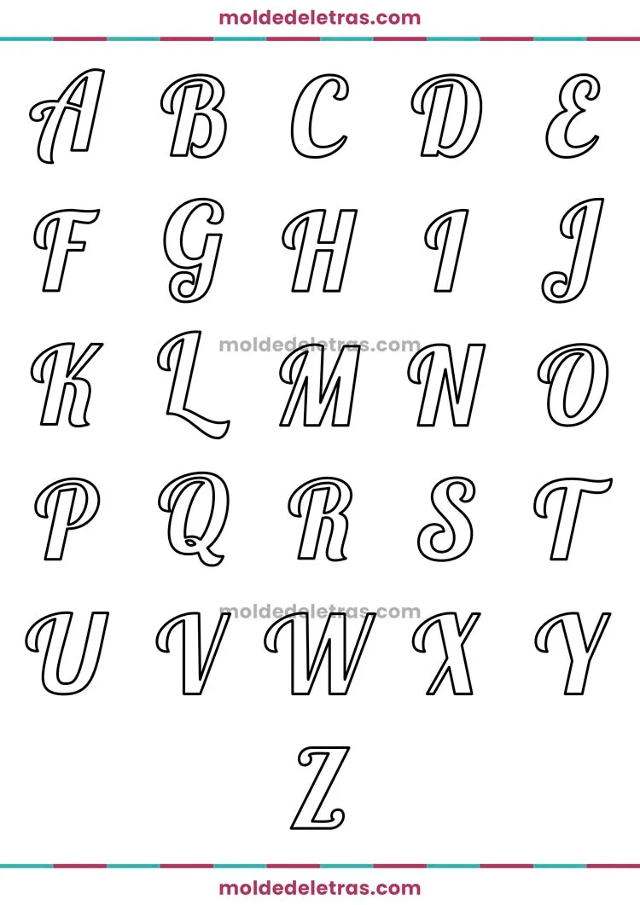 letras para etiquetas personalizadas