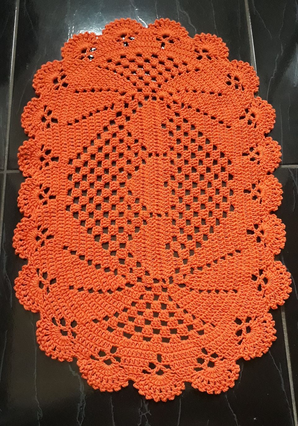 tapetes de crochê para sala