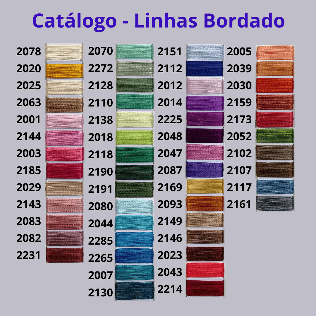 Linha de bordado para máquina