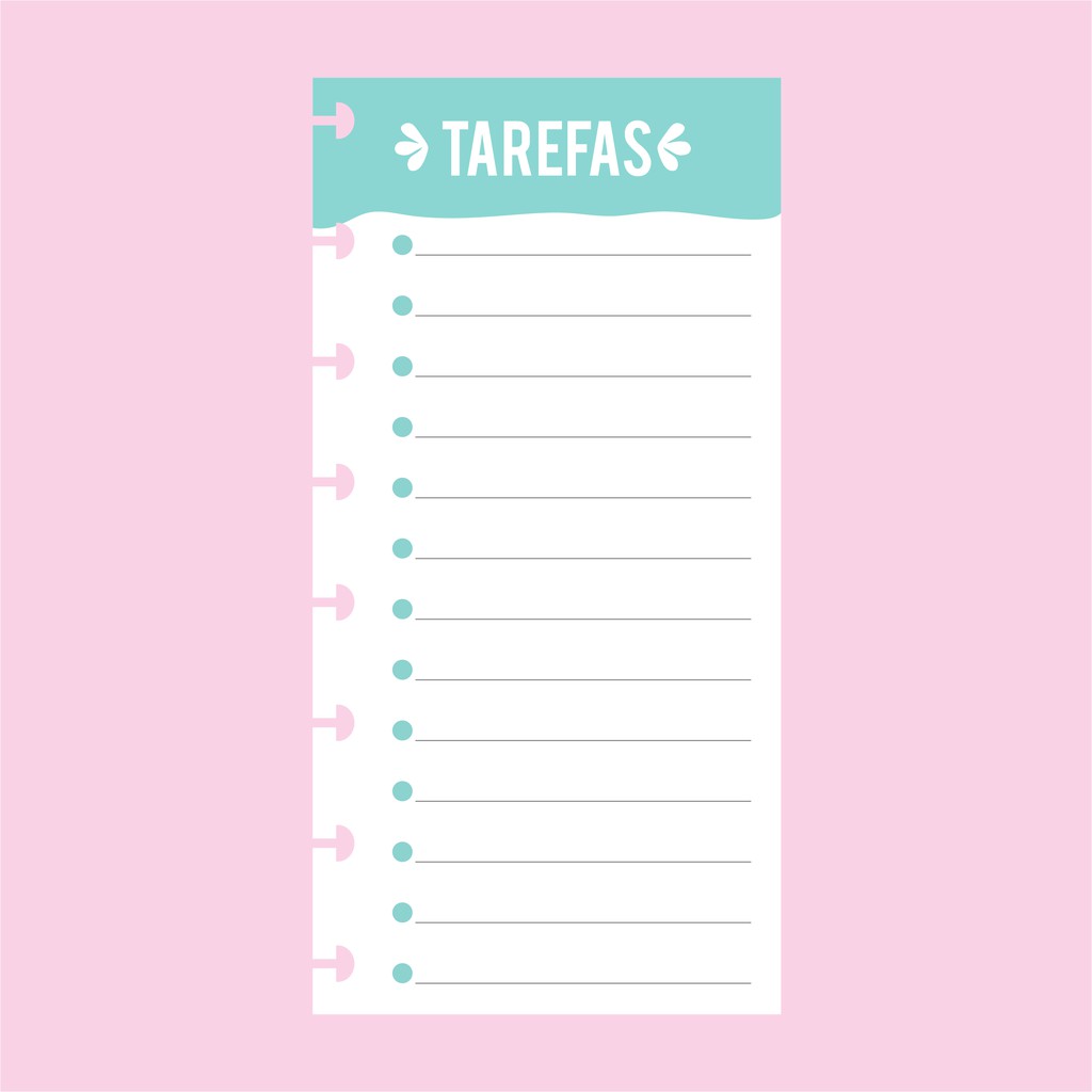 lista de afazeres para imprimir
